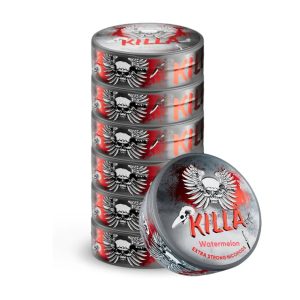X10 KILLA WATERMELON SLIM EXTRA STRONG NICOTINE POUCHES